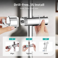 Hand shower holder without drilling
