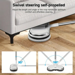 Mop Lightweight Mop with Water Sprayer, Rechargeable for Hardwood Tile Marble Floors