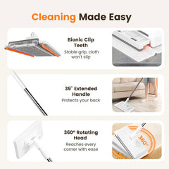 đź’Ą Last day! 50% Off đź’ĄDisposable Dust Mop with 4 Reusable Cloths