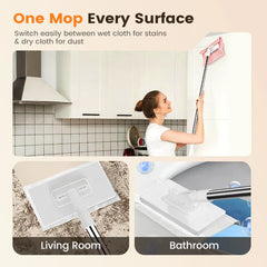 đź’Ą Last day! 50% Off đź’ĄDisposable Dust Mop with 4 Reusable Cloths