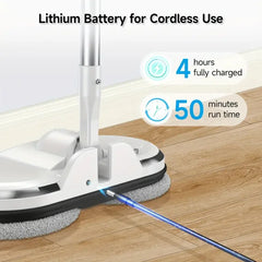 Mop Lightweight Mop with Water Sprayer, Rechargeable for Hardwood Tile Marble Floors