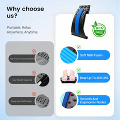 Magnetic Therapy Acupuncture Massage Lumbar Back Stretcher