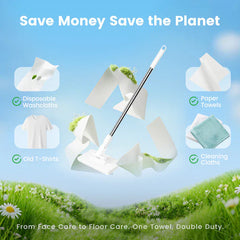 đź’Ą Last day! 50% Off đź’ĄDisposable Dust Mop with 4 Reusable Cloths
