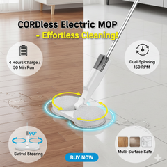 Mop Lightweight Mop with Water Sprayer, Rechargeable for Hardwood Tile Marble Floors