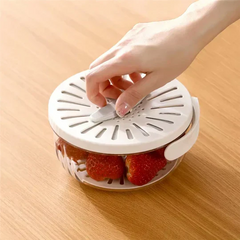 Rinsing Basket: The ultimate all-in-one dishwashing, draining and storage basket