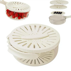 Rinsing Basket: The ultimate all-in-one dishwashing, draining and storage basket