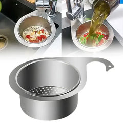 Stainless Steel Sink Organiser – All-in-One Basket with Intelligent Drain | Buy 1 Get 1 Free 🔥