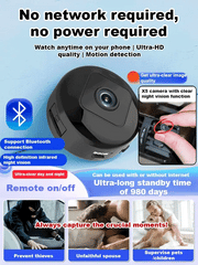 【Hidden camera HD night vision】No WIFI or electricity required💯Tiny and installs in 1 second ⚠️Remote real-time viewing