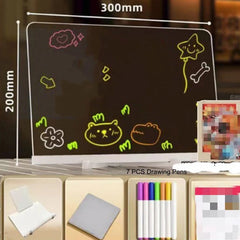 š„Black Friday Sale šErasable Light-Up Acrylic Drawing Board with Stand