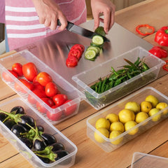 Fridge Storage Containers with Drain Plate
