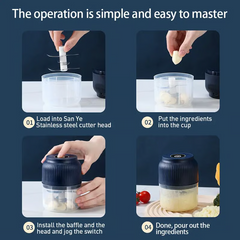 💥LAST DAY SALE 49% OFF⏰50K+ SOLD!🎅Electric Garlic Chopper,Mini Portable Veggie Chopper