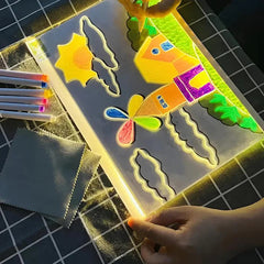 š„Black Friday Sale šErasable Light-Up Acrylic Drawing Board with Stand