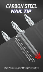 🔥Buy More Save More🔥Double-Head Skirting Thread Seamless Nail🛠️ | Pack of 100 pcs