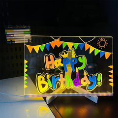 š„Black Friday Sale šErasable Light-Up Acrylic Drawing Board with Stand