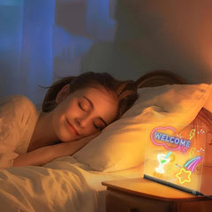 š„Black Friday Sale šErasable Light-Up Acrylic Drawing Board with Stand