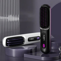 🔥Summer Hot Sale 40% Off🔥Wireless Ceramic Heating Hair Straightening Comb