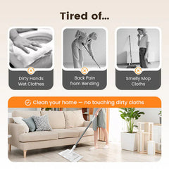 💥 Last day! 50% Off 💥Disposable Dust Mop with 4 Reusable Cloths