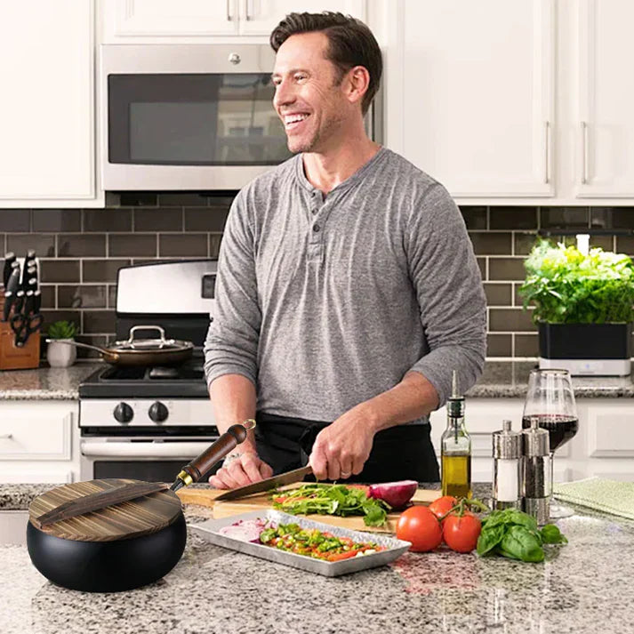 🔥Hot Sale 50% OFF🔥Artisan Unenameled Cast Iron Casserole