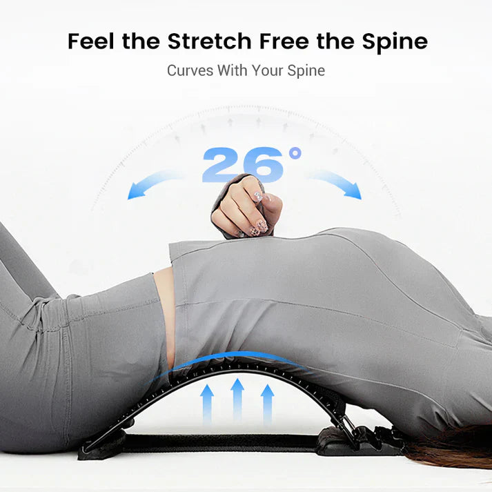Magnetic Therapy Acupuncture Massage Lumbar Back Stretcher