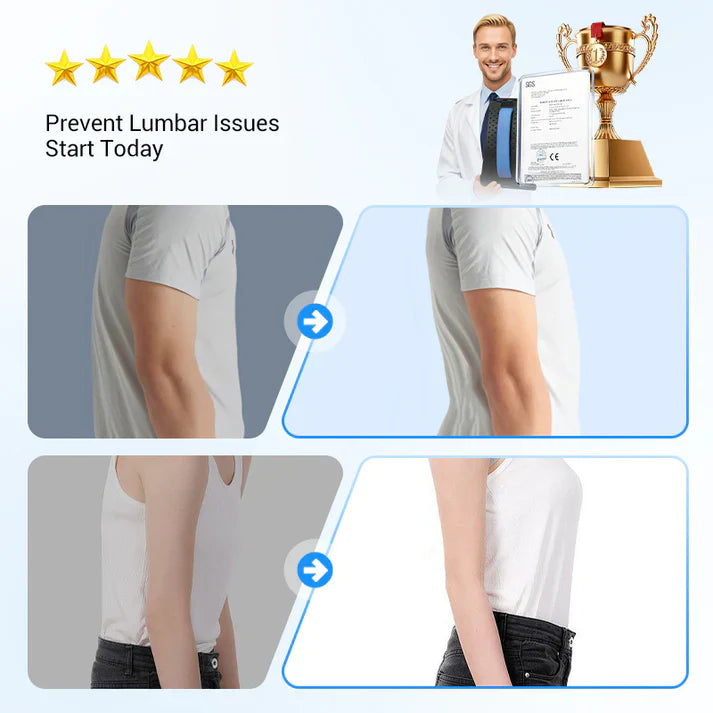 Magnetic Therapy Acupuncture Massage Lumbar Back Stretcher