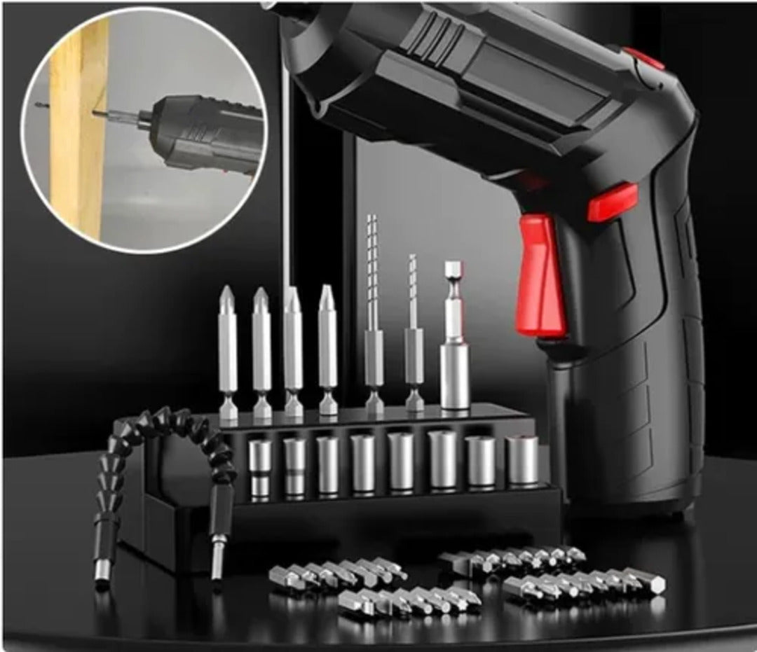 Metal Electric Screwdriver with 47 pcs Screwdriver Bit Set