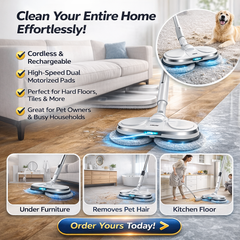 Mop Lightweight  Mop with Water Sprayer, Rechargeable for Hardwood Tile Marble Floors