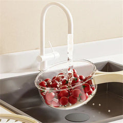 Rinsing Basket: The ultimate all-in-one dishwashing, draining and storage basket