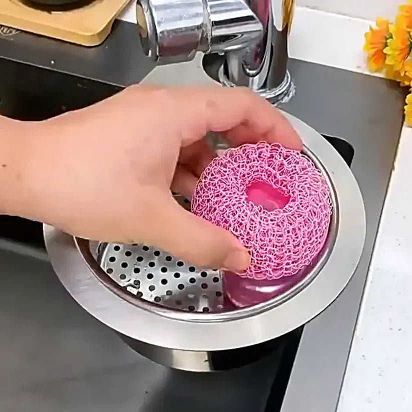 Stainless Steel Sink Organiser – All-in-One Basket with Intelligent Drain | Buy 1 Get 1 Free 🔥