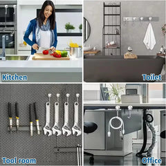 Heavy-Duty Magnetic Hooks (16mm / 20mm, Neodymium, Strong Pull) | Pack of 10 Pieces