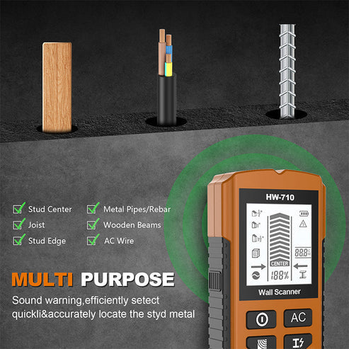 🔥💯Multifunctional Handheld Metal and Wall Detector