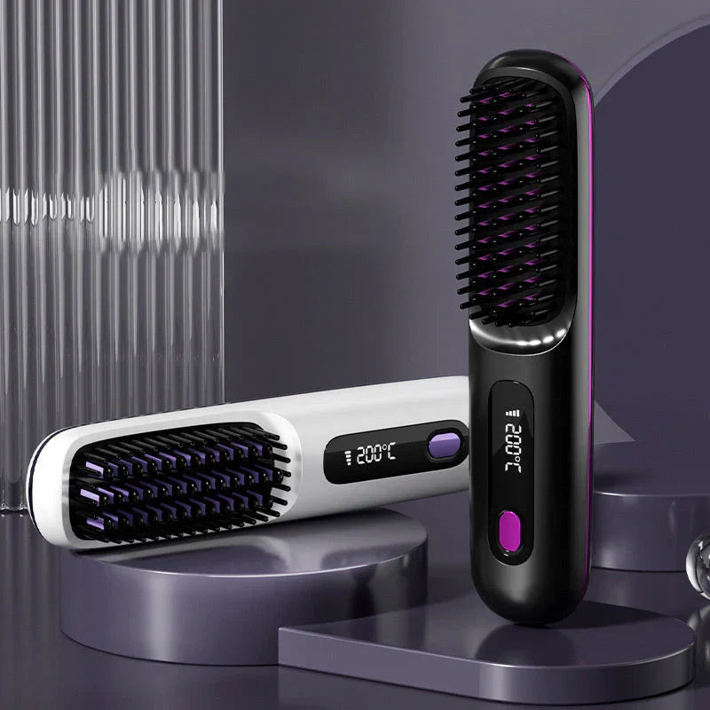 🔥Summer Hot Sale 40% Off🔥Wireless Ceramic Heating Hair Straightening Comb