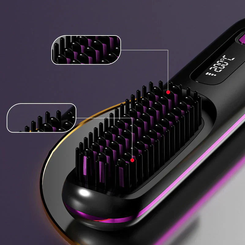 🔥Summer Hot Sale 40% Off🔥Wireless Ceramic Heating Hair Straightening Comb