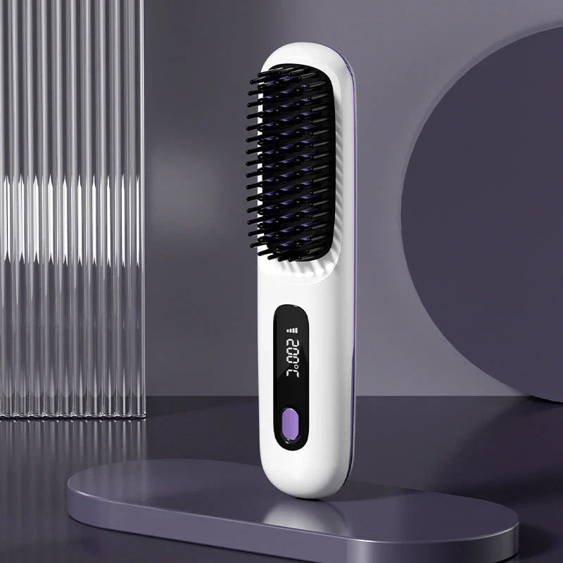 🔥Summer Hot Sale 40% Off🔥Wireless Ceramic Heating Hair Straightening Comb